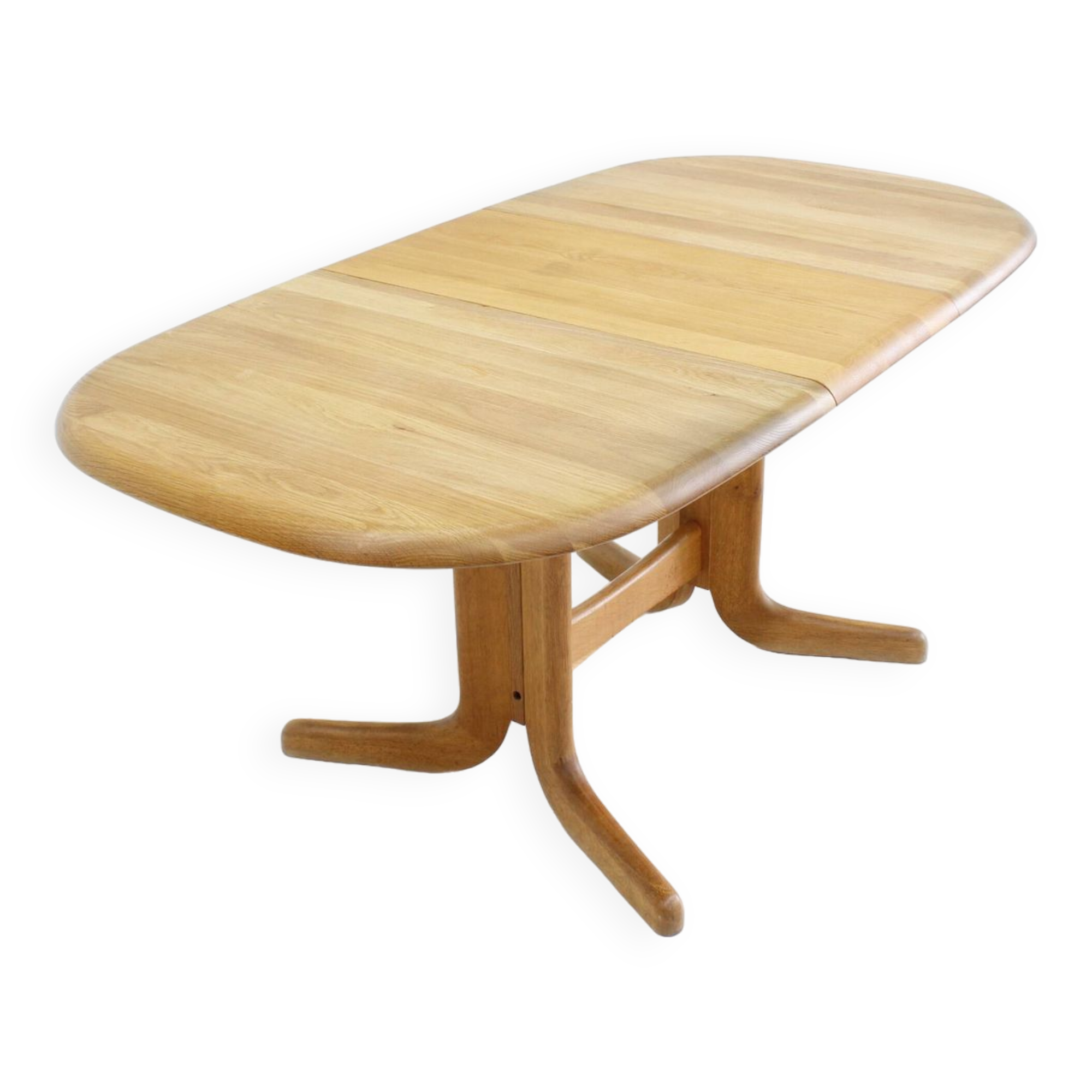 Vintage Danish oval  dining table 1960s