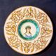Italian faience plate with a female portrait decoration, Renaissance style.