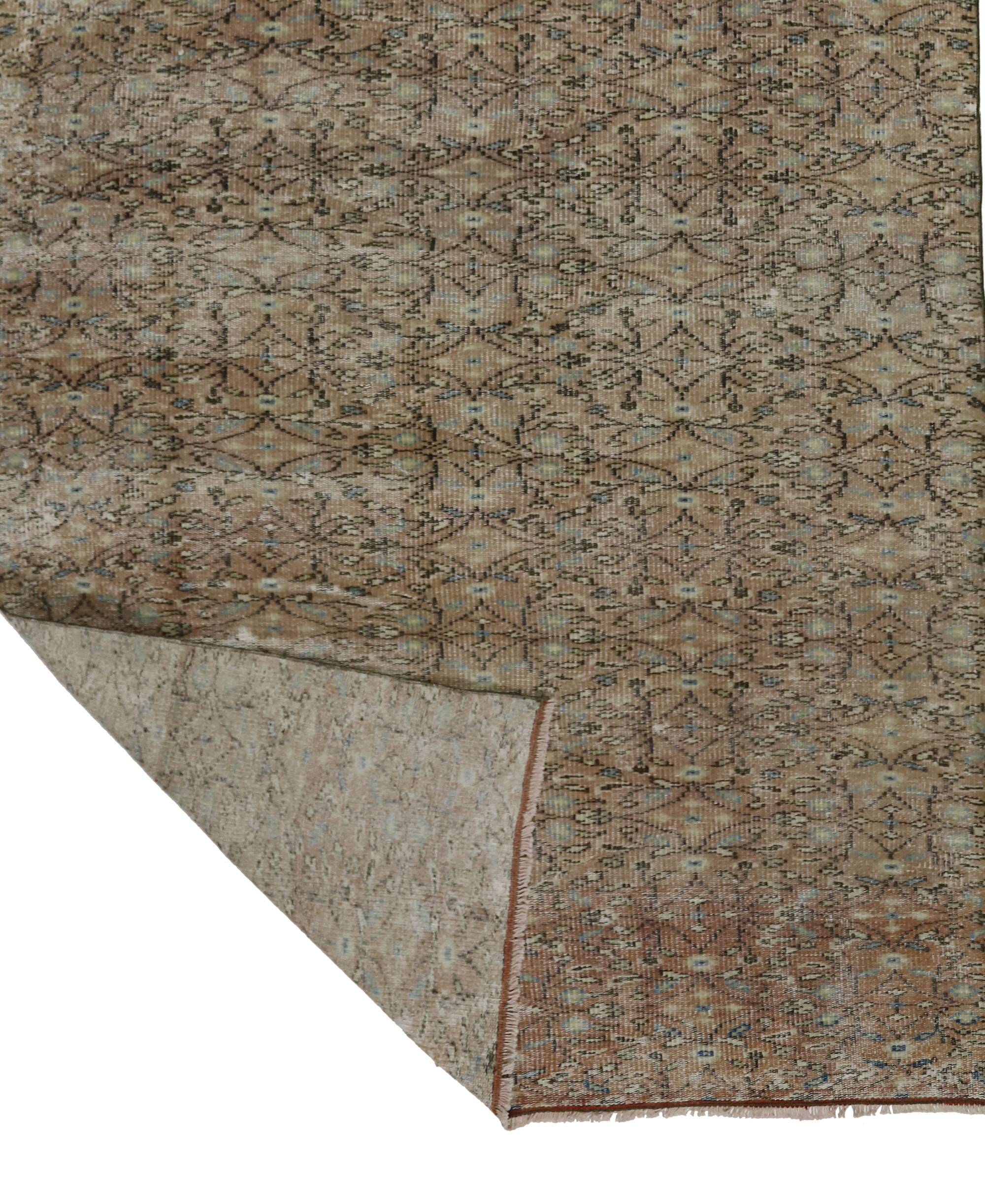 Turkish Anatolian Handmade Vintage Rug 285 cm x 144 cm