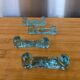 Set of 4 handcrafted glass knife rests - Biot