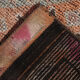 Red and orange vintage runner rug, 370x82cm