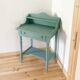 Coiffeuse vintage en bois peint