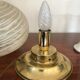 Lampe laiton et verre de Murano vintage