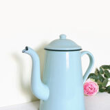 Old mint enamelled coffee maker