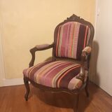 Sofa 3 places and Shepherdess style Louis XV