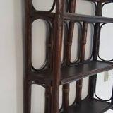 Rattan wall shelf from the 70s.