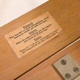 Henning Kjaernulf attributed extra large teak table with 4 inner leaves for Soro, Denmark 1960s