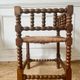 Chaise coin du feu bois et paille