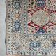 Vintage hand-knotted rug in virgin wool and silk, 1960s.