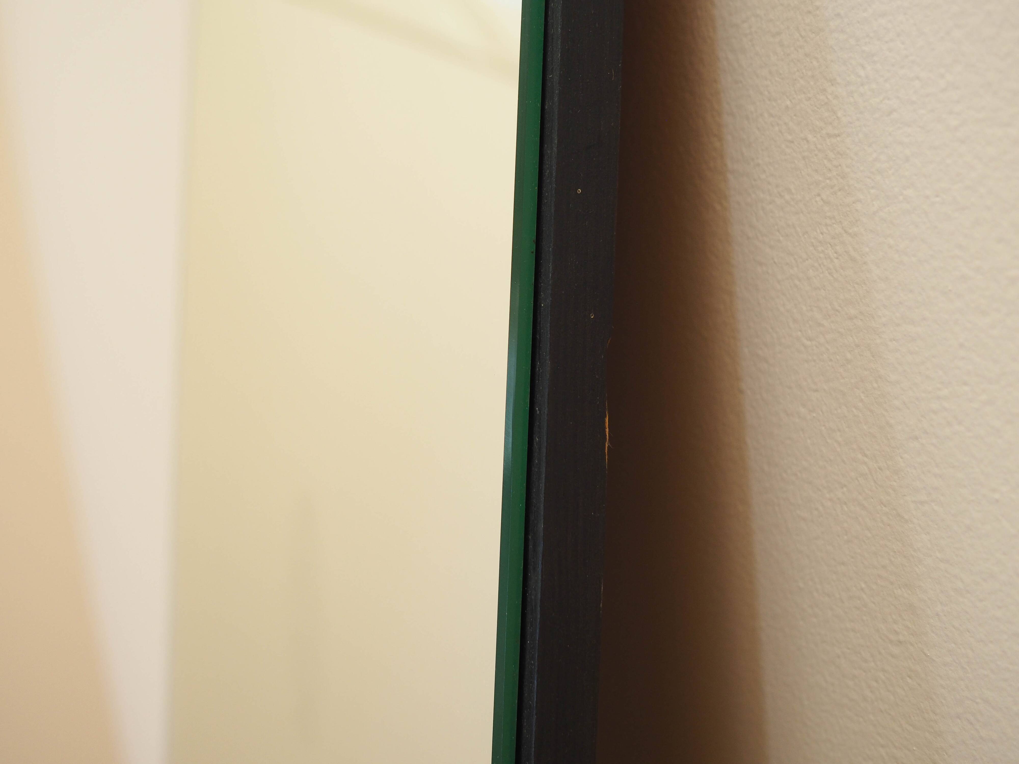 Mirror in a wooden frame, Danish design, 1970s, made in Denmark
