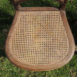 2 carved wood chairs & canning