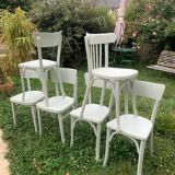 Set of 27 bistro and Baumann chairs
