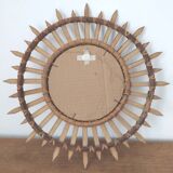 44cm rattan sun mirror
