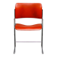 Chairs 40/4 by David Rowland - Red and Brown, Vintage 1970s, Made in the USA