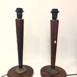Paire lampes art deco, unilux 1970