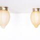 Art Deco style pendant lamps.