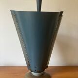 Porte parapluie 1950 tole perforée et laiton