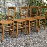 4 vintage Luterma bistro chairs 1940