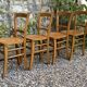 4 chaises bistrot vintage Luterma 1940