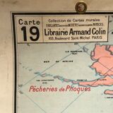 Educational map North America politics June 1950