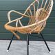 Rattan chair by Dirk van Sliedregt Rohe Noordwolde 1960 in the Netherlands