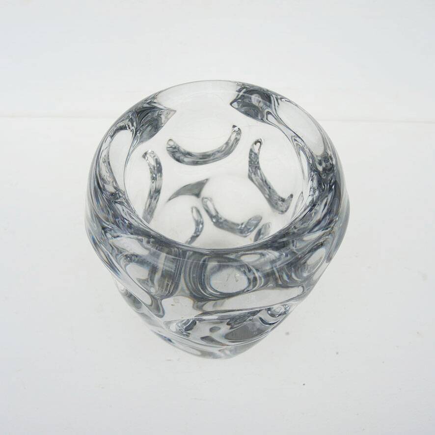 Ancient 'Bubbles' vase from the Vannes Crystal Factory