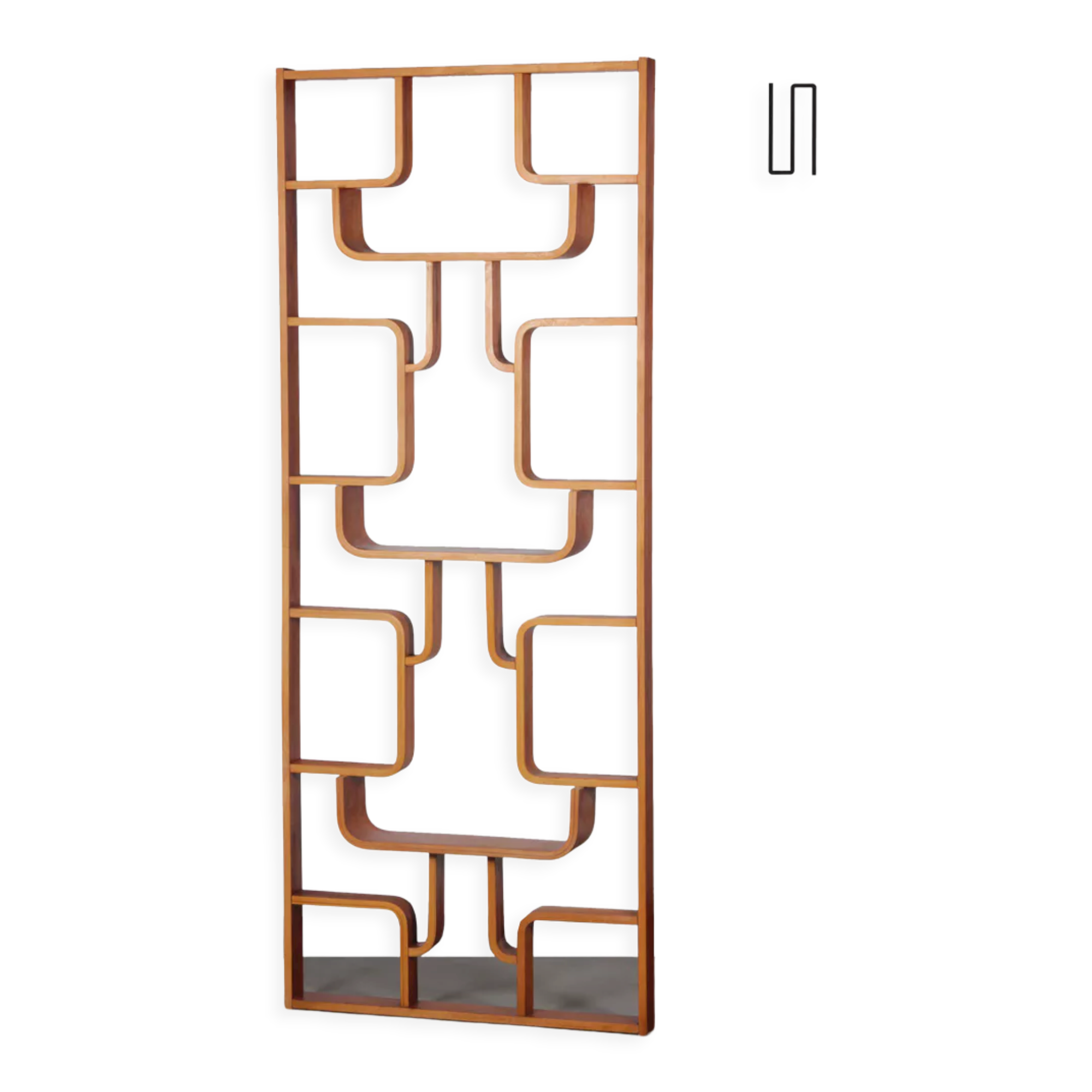 Claustra, Czech mahogany made by Ludvik Volak, 1960