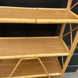 Vintage rattan shelf