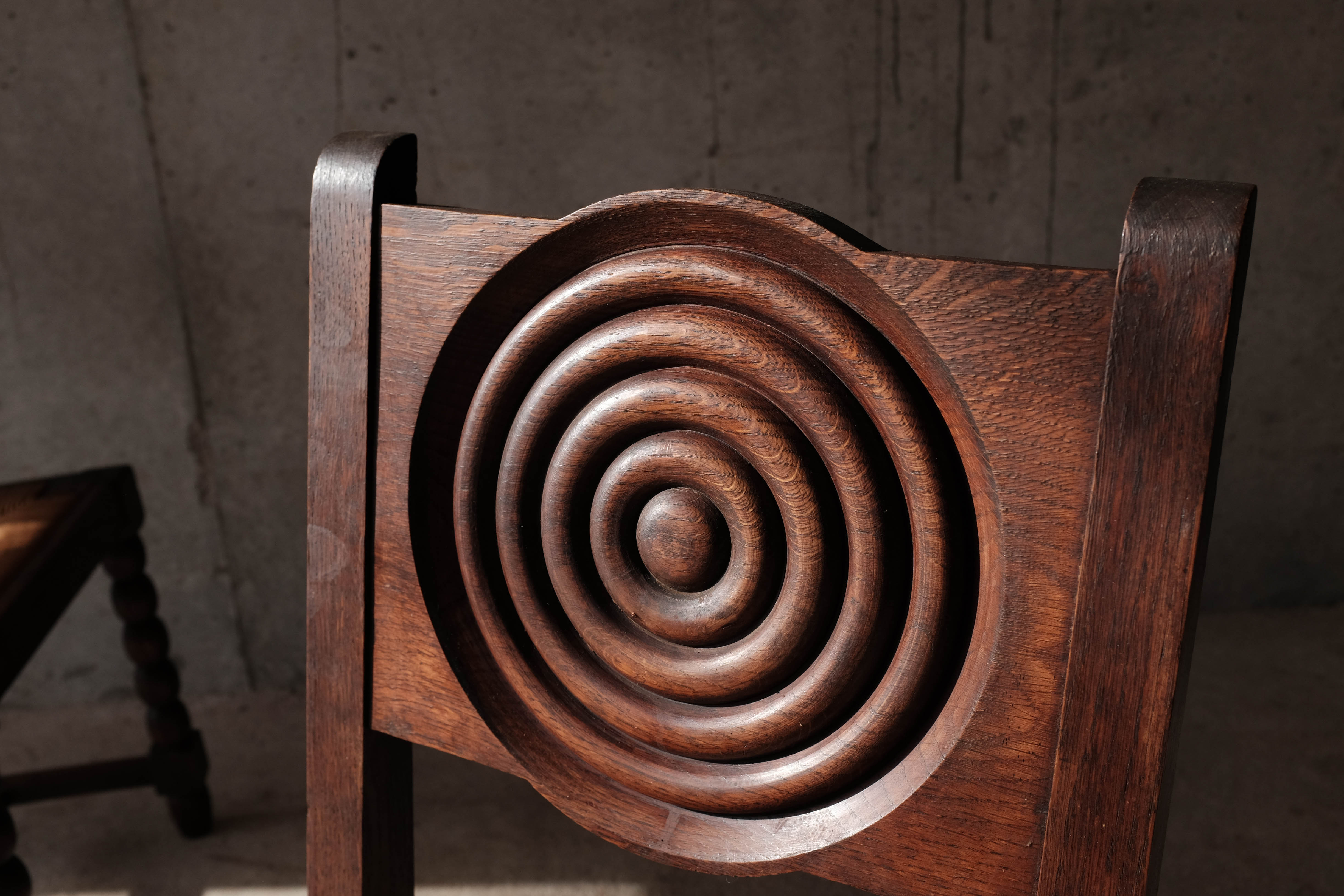 Set of 6 neo-Basque mulched chairs in the taste of Victor Courtray