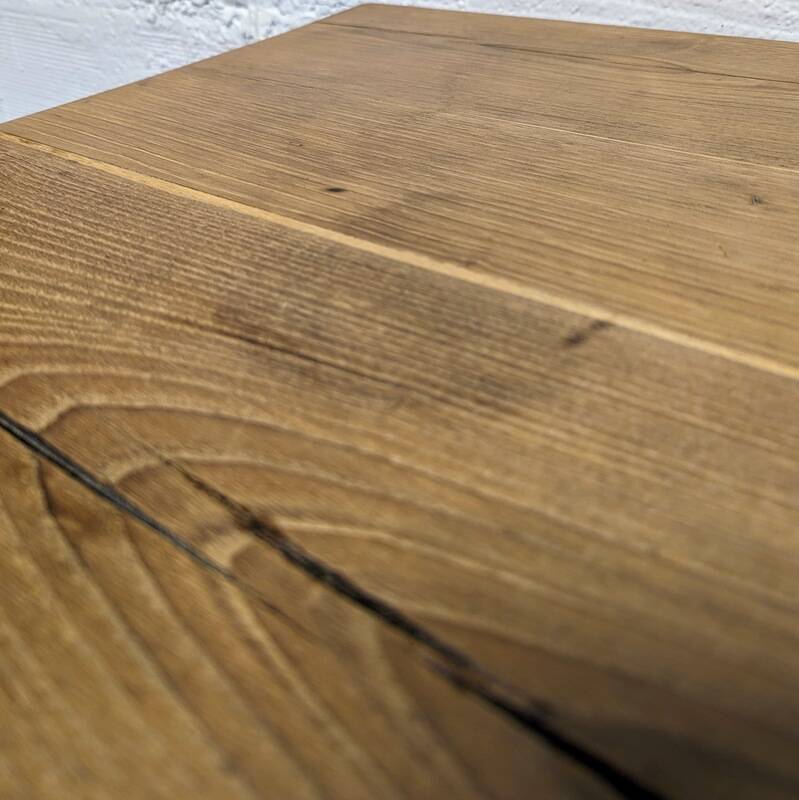 Solid oak coffee table