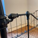 Wrought iron cot renovated with mattress