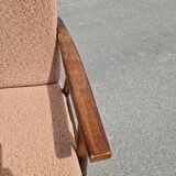 Old Scandinavian boomerang armchair