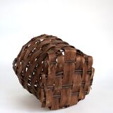 Brutalist basket in bark