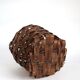 Brutalist basket in bark