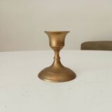 Vintage gold brass candle holder