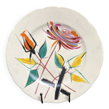 Longwy, Belle Epine earthenware plate circa 1960