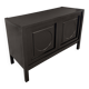 Graphical Defour black sideboard, 1970s