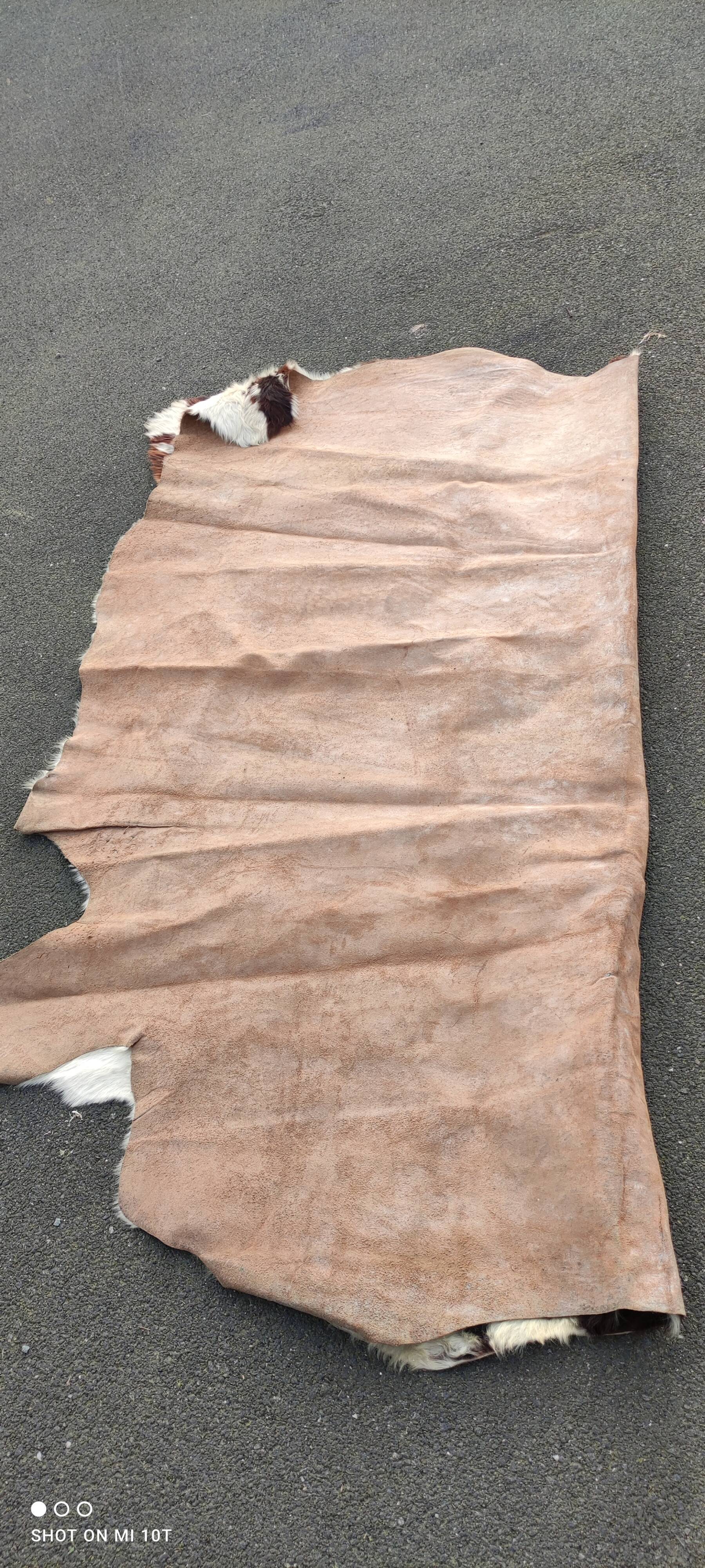 Vintage cowhide rug