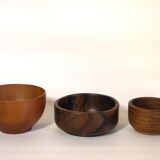 Assortiment de coupelles en bois
