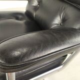 Eames leather lobby chair