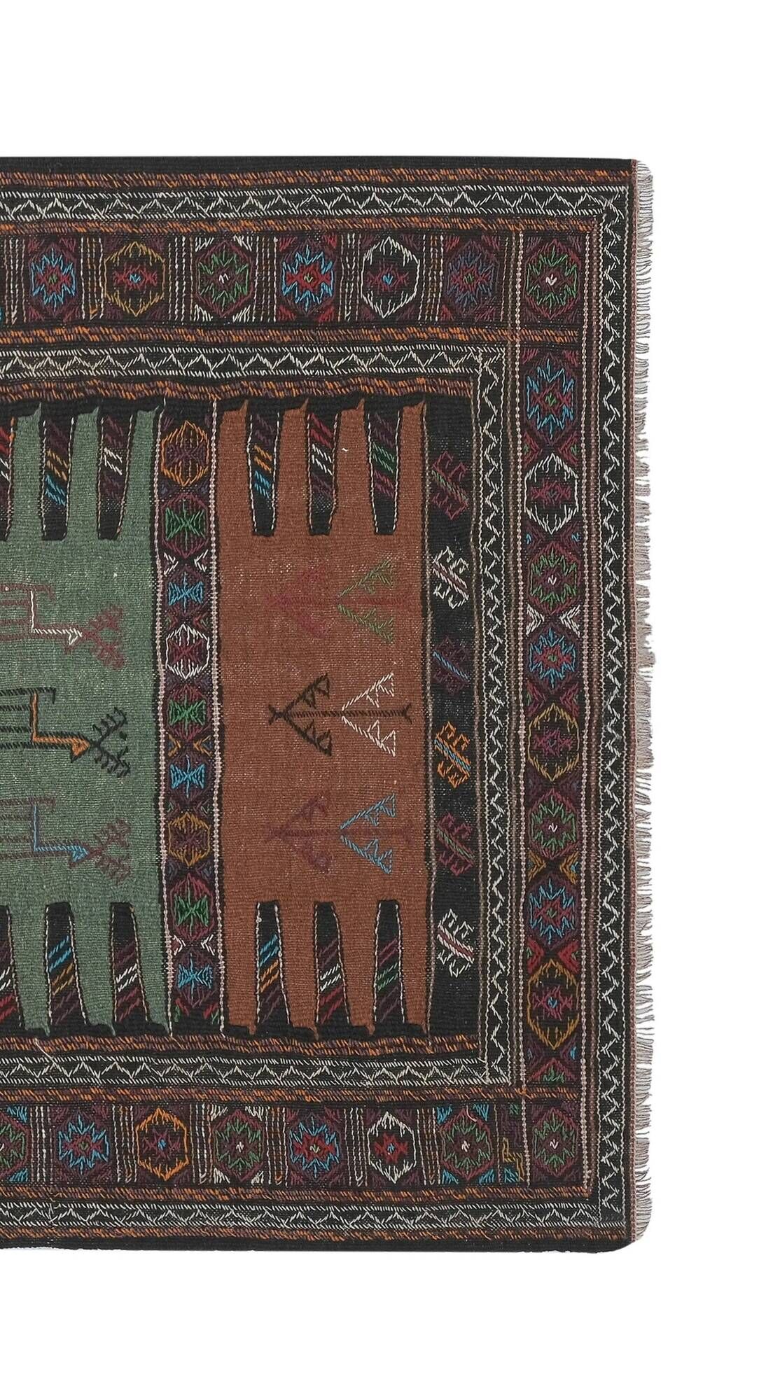 Vintage Turkish kilim handwoven 102x163 cm