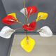 Vintage multi colour italian chandelier, 1960s
