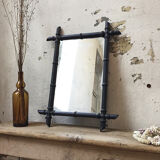 Former mirror wood imitation bamboo 63 x 47 cm