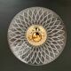 Vintage lampshade in chiseled glass