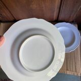 Lot of 3 plates of fine porcelain soup from Limoges de Bernardaud