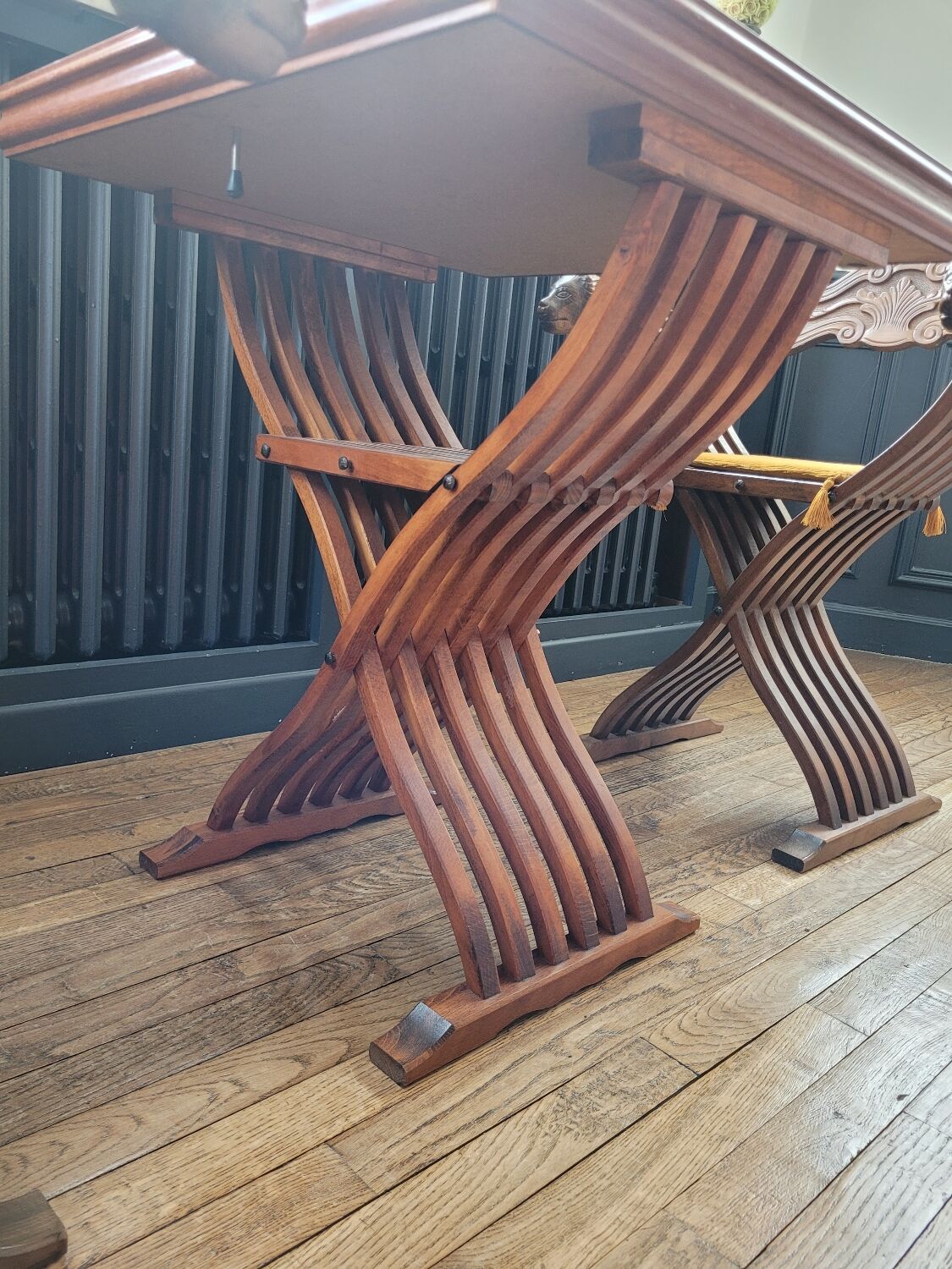 Set gaming tableacec armchairs Dagobert 1930