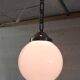 Bauhaus opaline globe pendant light diameter 20 cm - 1930s