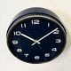 Vintage Blue Bakelite Electric Wall Clock from Metamec, 1970s
