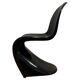 Chaise Panton noire par Verner Panton, Allemagne, 1971