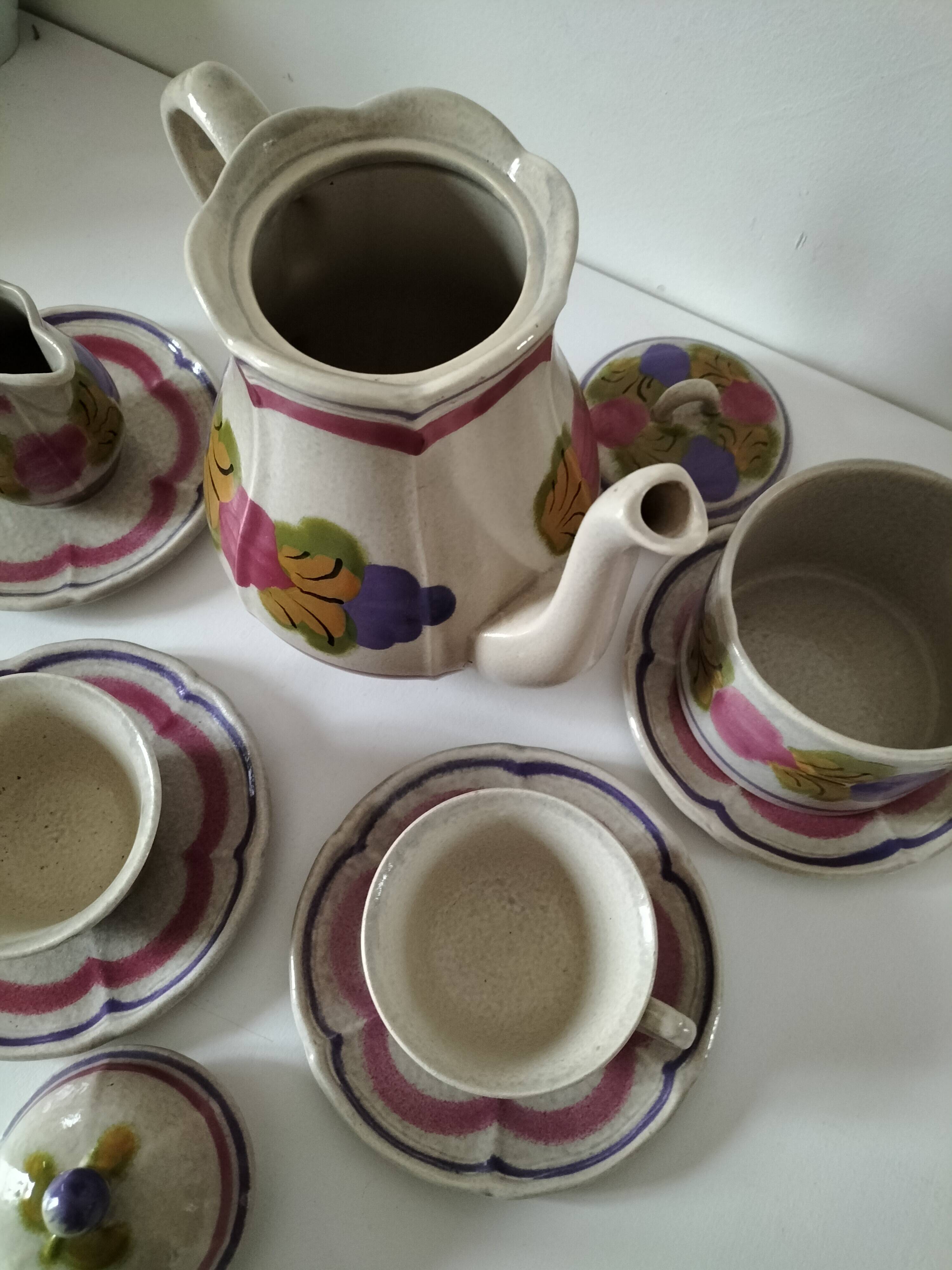Ninon Coffee Service from Pornic Earthenware